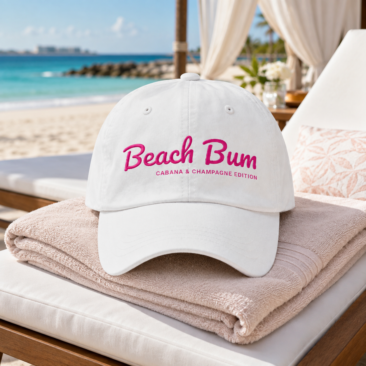 Beach Bum Cabana & Champagne Edition Baseball Cap