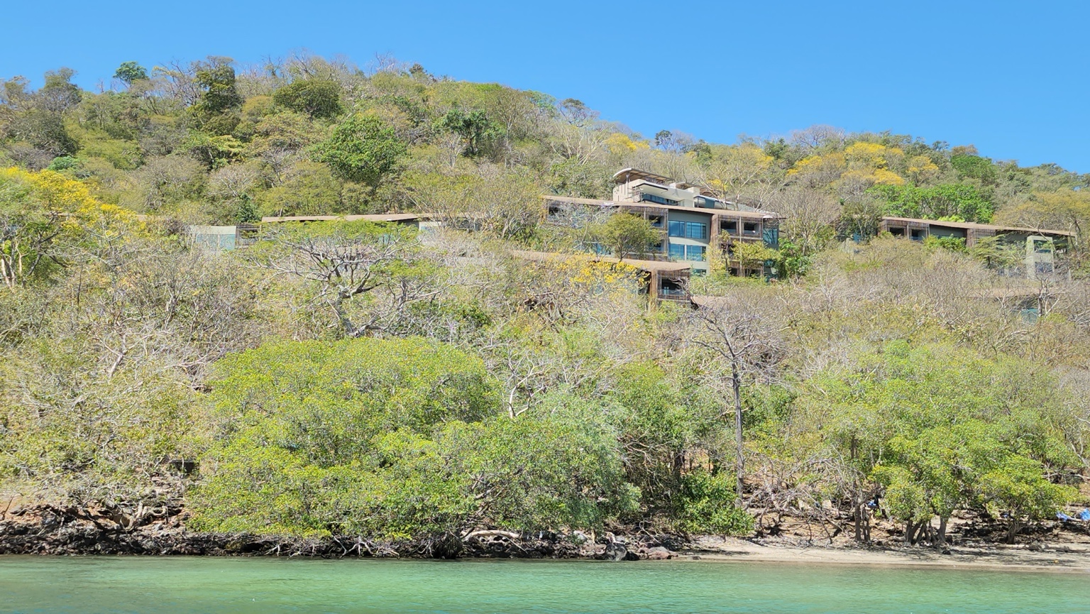 Andaz Costa Rica built into the hillside above the water on the Papagayo Peninsula