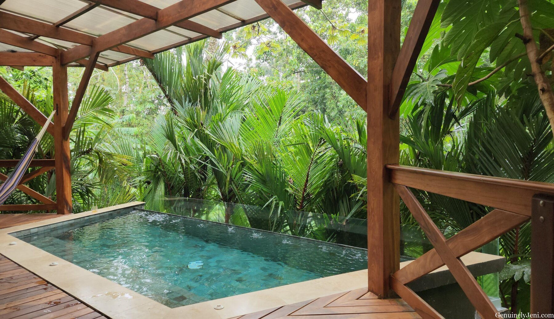 A private plunge pool surrounded by dense rainforest at Nayara Gardens in Costa Rica