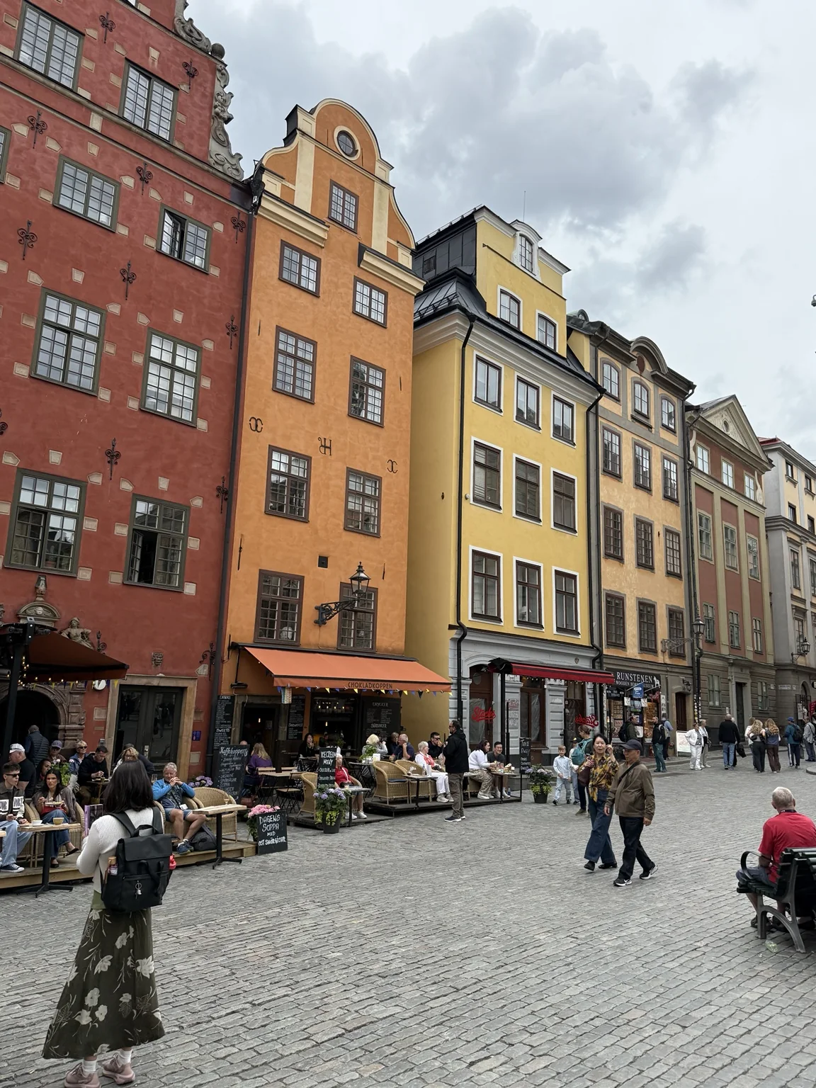 Colorful historic buildings around Stortorget in Gamla Stan